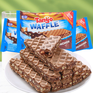 印尼tango 奥朗探戈咔咔脆米香巧克力威化饼干48g*12包早餐零食品