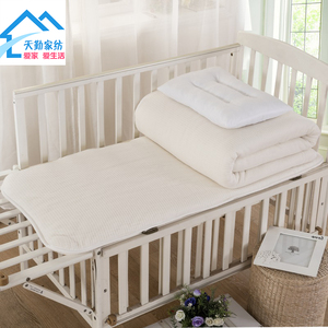 幼儿园被子床垫褥子枕芯丝绵新疆棉花60120150婴儿床拼接床2斤3斤
