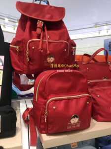 台湾直邮正品樱桃小丸子旅行背包妈咪包女童爬山补习双肩背包女 阿里巴巴找货神器