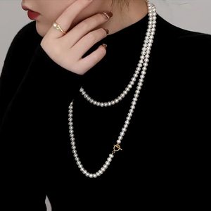 天然淡水珍珠毛衣链2022年新款潮设计高级感女秋冬长款项链装饰品