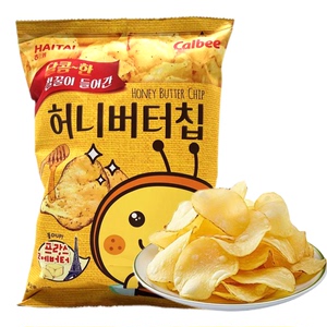 清仓特惠 韩国进口海太蜂蜜黄油味薯片60g袋装 网红零食膨化食品