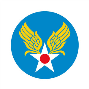 防水反光汽车贴纸二战美国纪念徽章臂章飞虎队1023陆军航空队标志