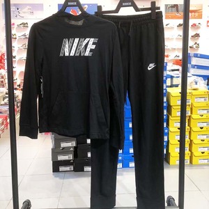 Nike/耐克童装2022春秋季儿童男女童柔软舒适轻薄卫衣+裤子CU9163