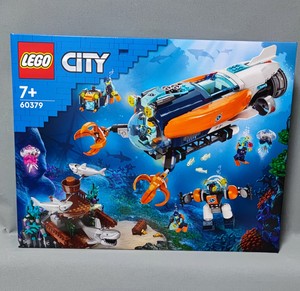 LEGO乐高城市系列60379 深海探险潜水艇男女拼装益智积木玩具礼物