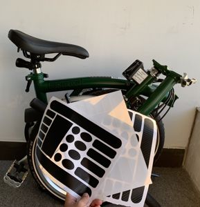 brompton贴膜小布贴纸保护透明车漆自行车犀牛山地公路车贴装饰膜