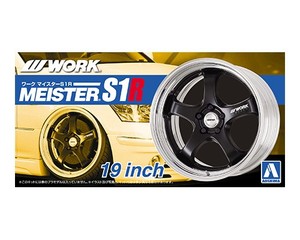 青岛社 1/24 Work Meister S1R 19寸 轮圈连轮胎模型 05245