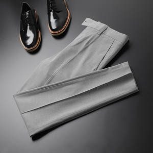 韩版新款修身型青年垂感小脚男士西装裤商务休闲裤子212-K507-P70