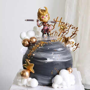 猴子孙悟空男神生日蛋糕装饰摆件猴哥孙大圣派对甜品台烘焙插件
