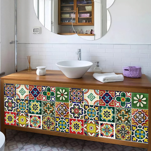 欧式几何图案自粘贴纸磨砂艺术玻璃客厅简约装饰pvc厨房橱柜门貼