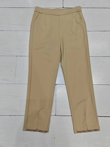 酷逸菲梵KYA1568女裤2024夏季新款高弹显瘦休闲裤八分小直板直筒