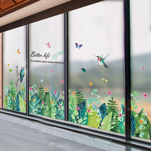 创意窗贴花厨房阳台窗户装饰玻璃门贴纸推拉门3d立体墙贴画小图案