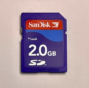 正品SanDisk闪迪 SD卡 2g 支持老相机卡 老导航 车载 内存卡2GB