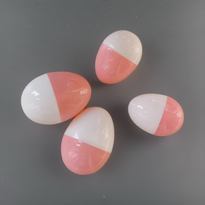 鸡蛋壳diy手工制作彩蛋壳塑料开口蛋幼儿园儿童教具仿真鸡蛋盲球