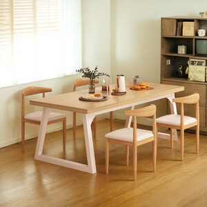 餐桌家用小户型出租房简约吃饭桌子长方形餐桌椅组合商用饭店桌子