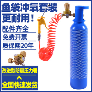氧气瓶家用养鱼打氧便携式10L升氧气罐氧气压力表导管套装
