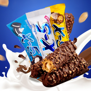 韩国进口三进x5巧克力棒花生坚果能量棒香蕉奶油伴手礼盒零食食品