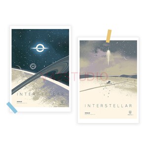 星际穿越海报 Interstellar 诺兰电影 家居宿舍装饰画科幻周边