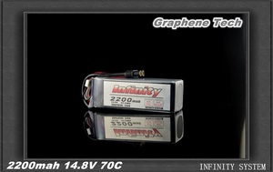 花牌 Infinity 石墨烯技术系列 锂电池 2200mah 4S1P 14.8V 85C!