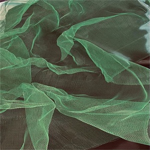 绿色可塑性钢丝网金属云雾网造型硬纱布料艺术材料定制设计师面料