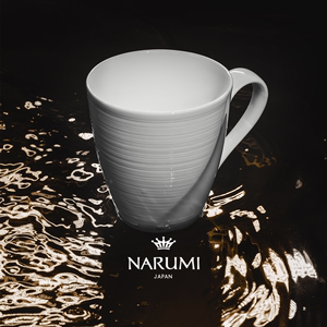 NARUMI/鸣海Esprit系列 简约纯色骨瓷马克杯370cc