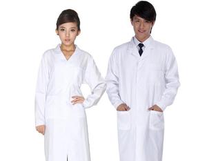 优质布料 医生服 长袖 白大褂 化验服 实验衣 经洗耐穿