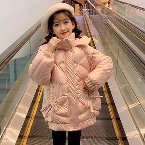 童装女童冬装棉衣洋气2023新款韩版中大童儿童冬季时尚加厚棉服潮