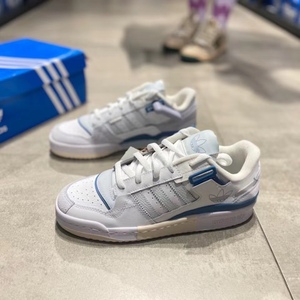 Adidas阿迪达斯三叶草forum 白蓝色 经典男女休闲运动板鞋gw6348