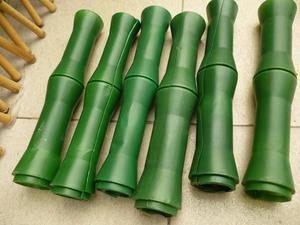 包暖气管道装饰下水管仿真加厚假竹节塑料树竹皮绿色叶子