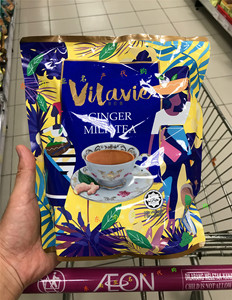 Vilavie维拉薇姜汁奶茶35克X15小包速溶拉茶马来西亚代购海外直邮