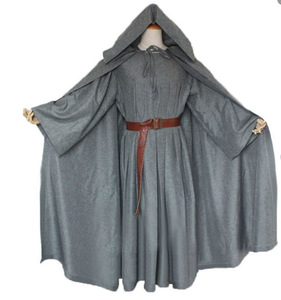 甘道夫Gandalf巫师 指环汪霍比特人cosplay服装薄款棉麻斗篷披风