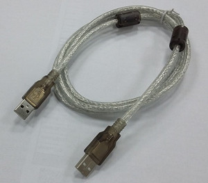 高品质公对公USB2.0数据线 双公头加粗加密屏蔽层带磁环1.5/3/5米