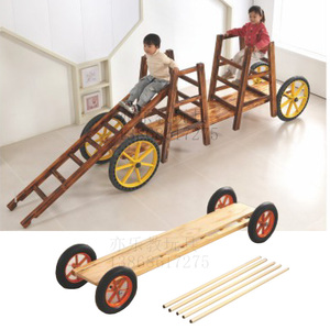 幼儿园安吉游戏户外轮胎小车感统训练器械儿童大型攀爬架组合玩具