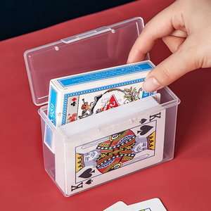 塑料盒子长方形扑克盒透明盒名片盒信用卡收纳盒卡牌密封包装盒