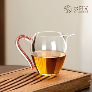 水阳光玻璃公道杯加厚高档过滤泡茶具加厚分茶器日式简约茶海公杯