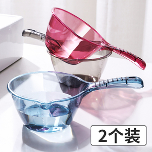 摔不破水勺加深加厚家用食品级长柄塑料大号厨房透明舀水瓢水勺子