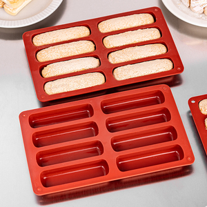 英国手指饼干模具提拉米苏硅胶工具烘焙蛋糕商用拇指磨具烤箱烤盘