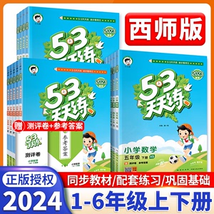 53天天练西师版一二三年级四年级五年级六年级下册上册数学语文英语同步训练题上人教版5.3同步练习册下五三小儿郎测评卷5+3点十加