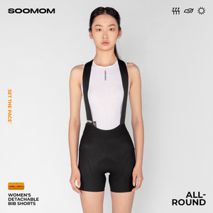 SOOMOM | ALL-ROUND 女士易穿脱公路车磁扣背带骑行超短裤