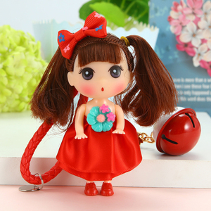 12cm迷糊娃娃韩国创意可爱公主汽车钥匙扣女士包挂件钥匙链圈吊坠