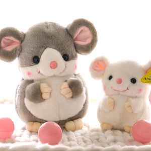 正版AMANGS鼠年吉祥物可爱小老鼠玩偶公仔毛绒玩具生日圣诞礼物女