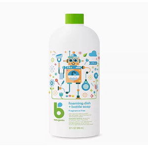 美国甘尼克babyganics宝宝奶瓶餐具清洗剂清洁液补充替换装946ml