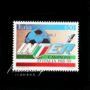 意大利邮票1989年 足球国际米兰队夺冠 1全新