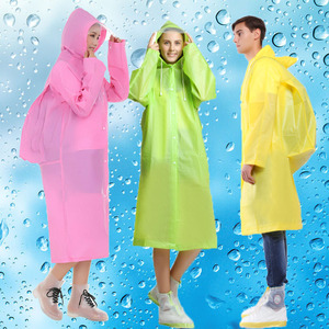 雨衣女成人韩国时尚透明帽檐雨披长款背包位雨衣男户外徒步旅游