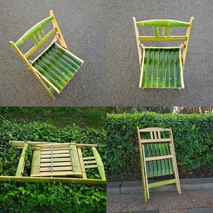竹纯手工折叠宝宝矮竹椅藤编户外小椅楠竹创意老式椅子板凳钓鱼椅