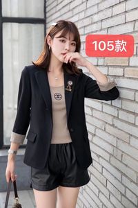 2021春季新款女装正品屯田105时尚修身西服小外套上衣