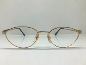 九十年代日单金色小框眼镜平面镜