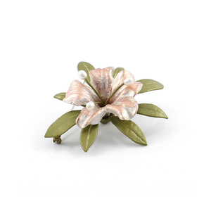 美国原创设计师小众品牌 杜鹃系列 珍珠复古气质杜鹃花胸针胸花