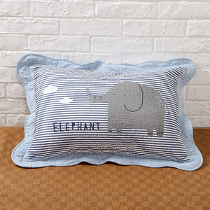 一只装全棉绗缝布艺枕套 40.60+5cm全棉枕头套 单人枕头儿童枕套