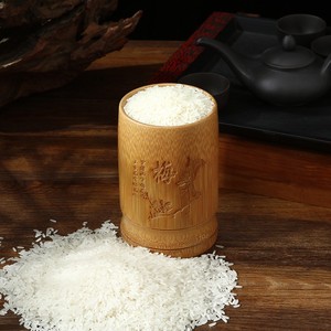 家用老式楠竹竹米斗量米筒量米杯勺米桶杯子升量米器竹制舀米杯