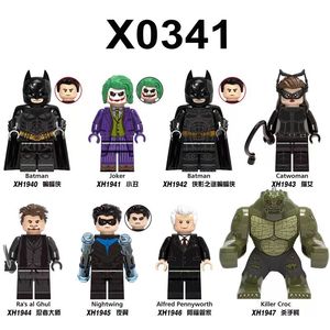兼容乐高DC蝙蝠侠黑暗骑士小丑猫女MOC益智拼装积木人仔玩具X0341